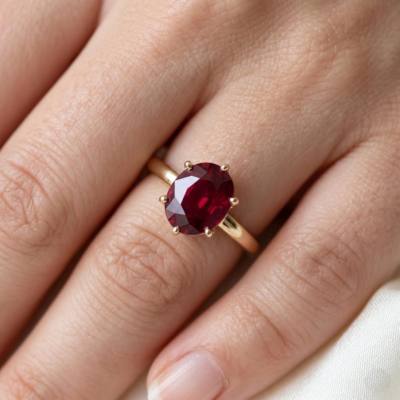 Ruby clarity and transparency considerations for engagement rings