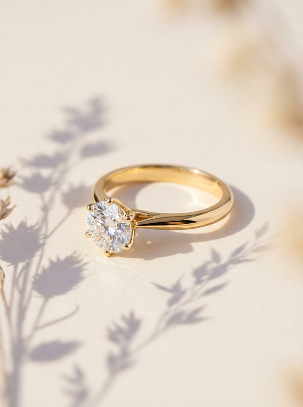 Bespoke engagement ring — diamond solitaire