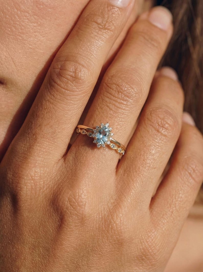 Blue gemstone colour inspiration for aquamarine and sapphire comparisons