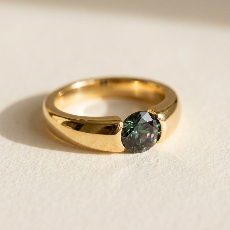 Bespoke emerald cut diamond engagement ring, step-cut shoulders, platinum