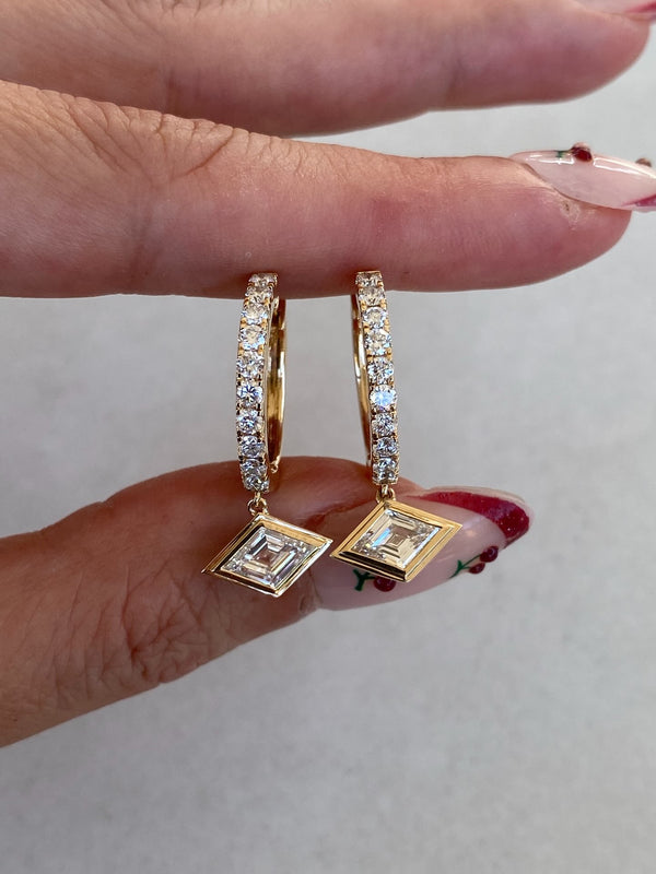 Bespoke diamond earrings