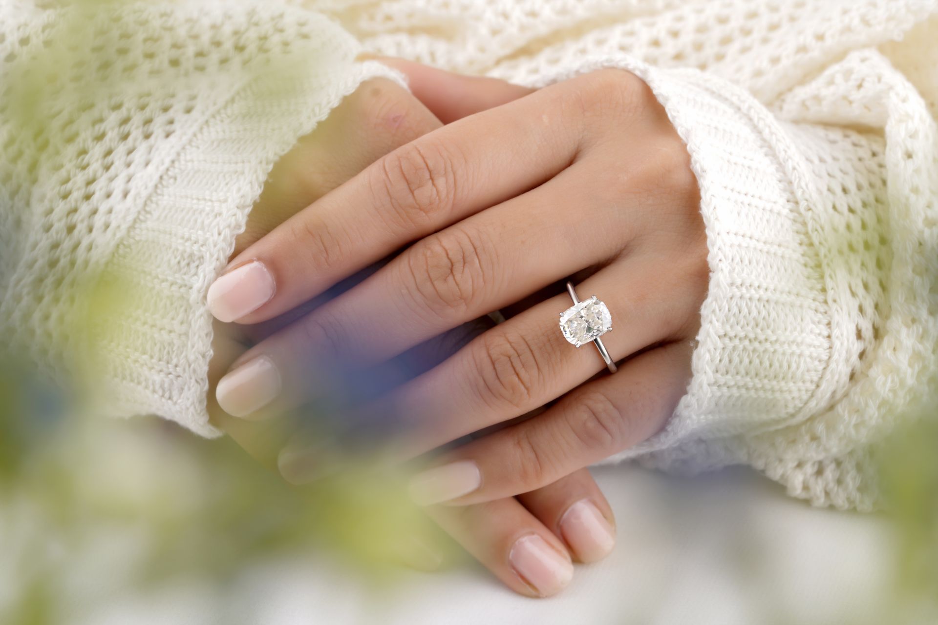 Cushion cut diamond shape for bespoke engagement rings