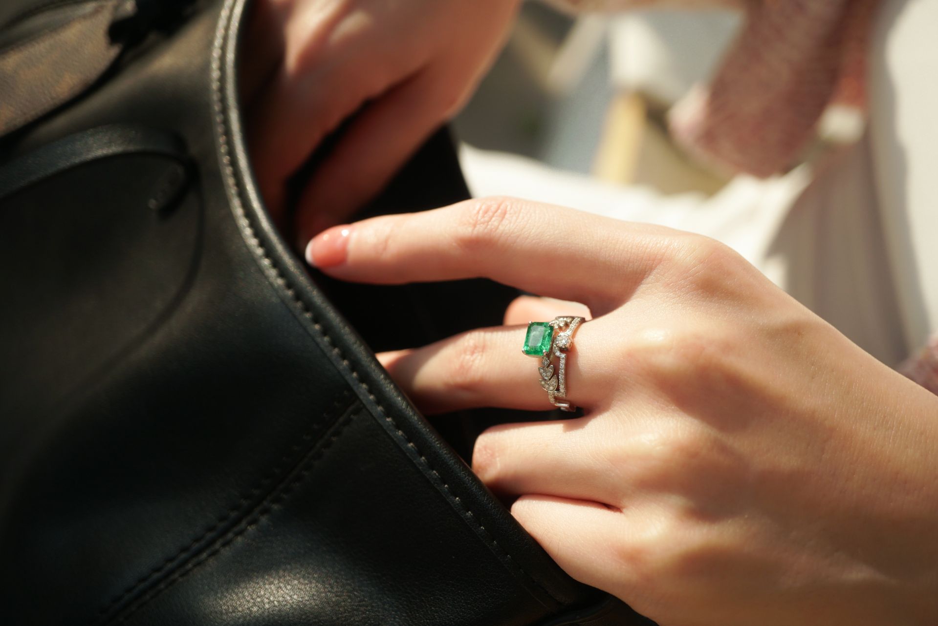 Emerald cut diamond options for bespoke engagement rings