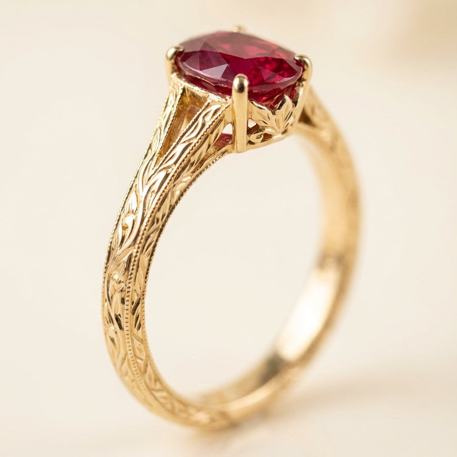 Bespoke pear diamond engagement ring, east-west setting, 18ct yellow gold