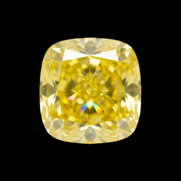 Yellow diamond on a white background