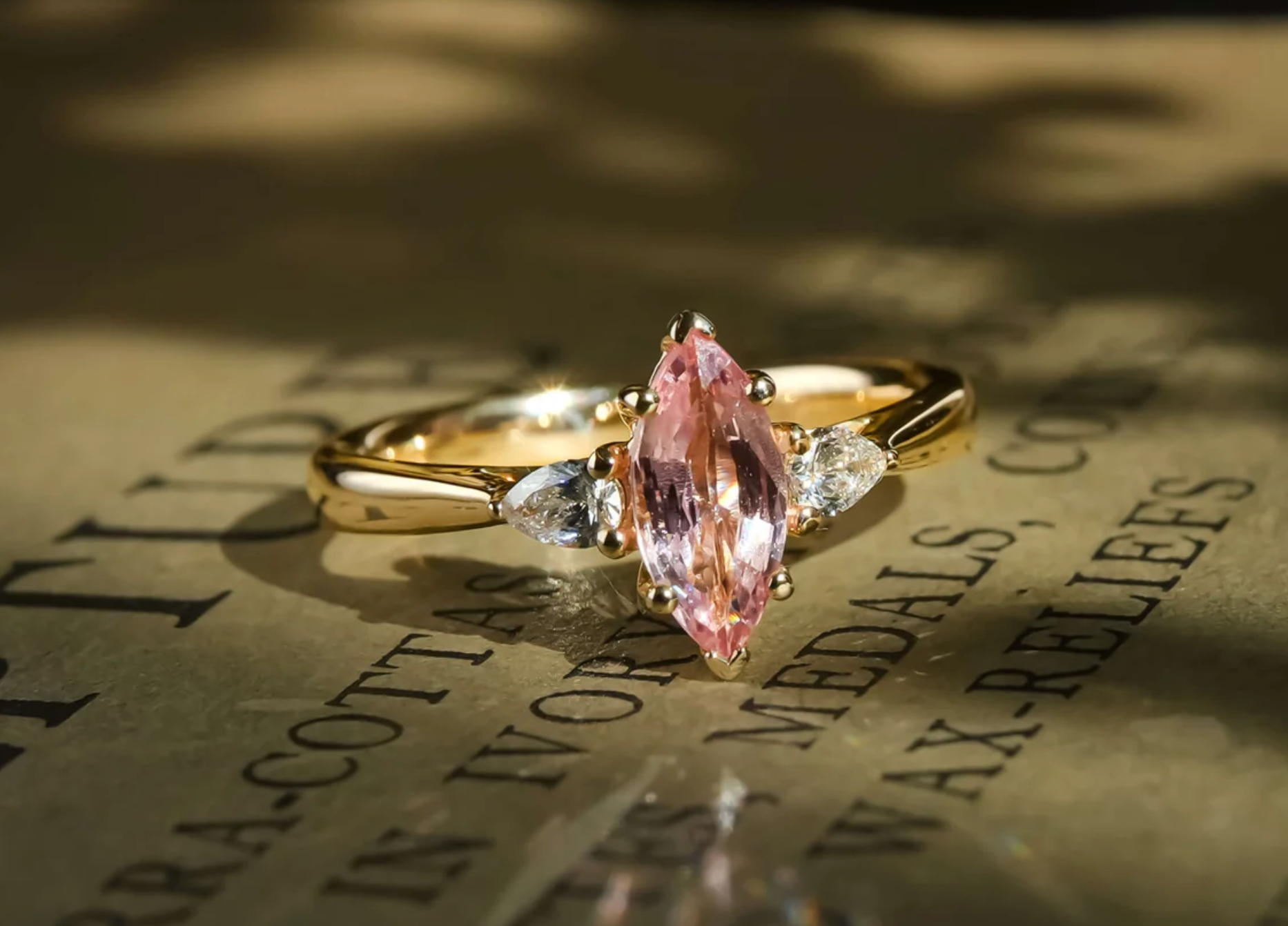 Marquise diamond options for bespoke engagement rings