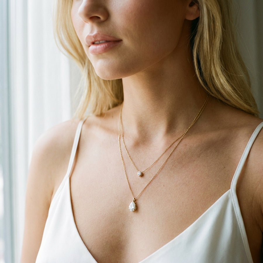 Solitaire engagement ring — 1.8ct round brilliant, 18ct yellow gold