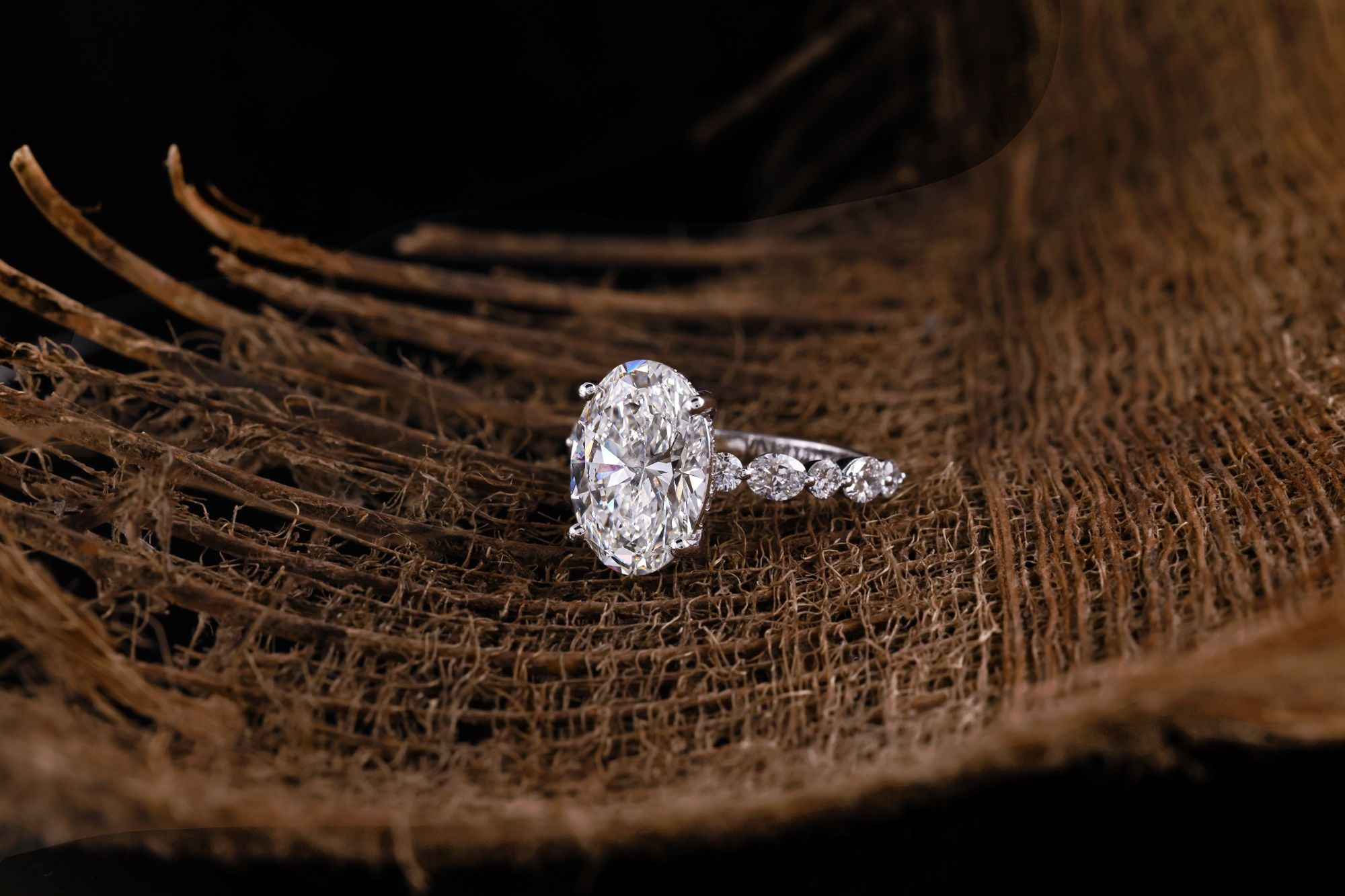 Oval diamond options for bespoke engagement rings