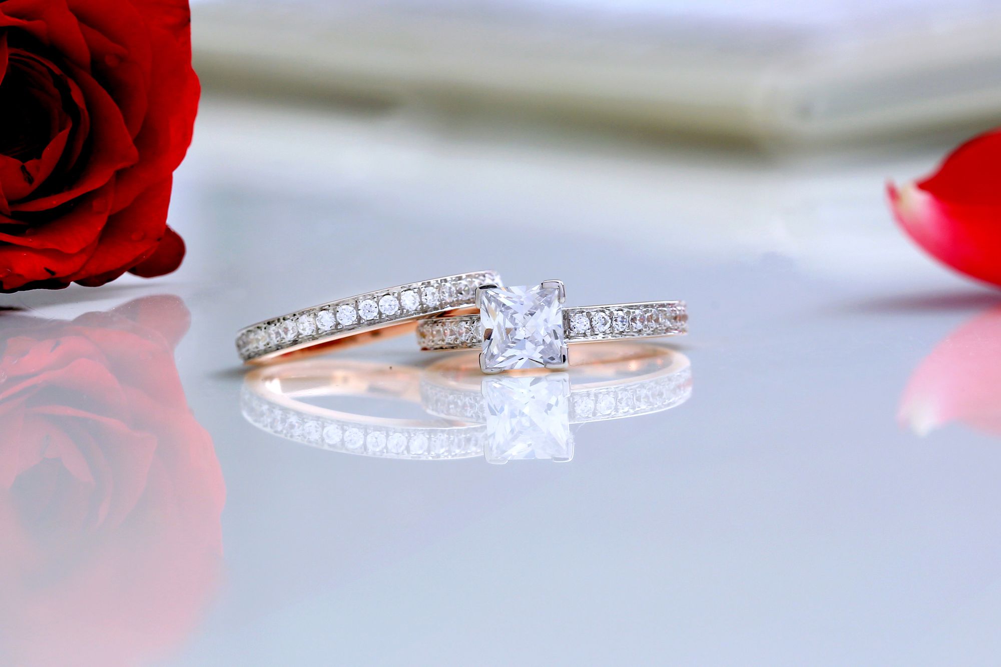 Princess cut diamond shape for bespoke engagement rings