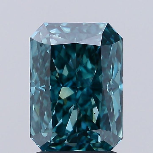 2.09ct Radiant Lab Grown Blue Diamond, VS1, IGI Certified