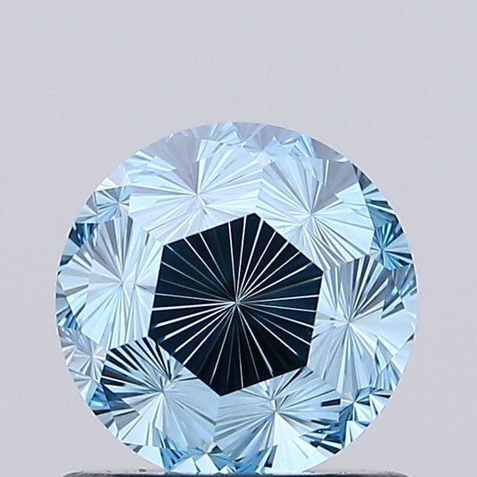 1.06ct Round Padma Lab Grown Blue Diamond, VVS2, IGI Certified