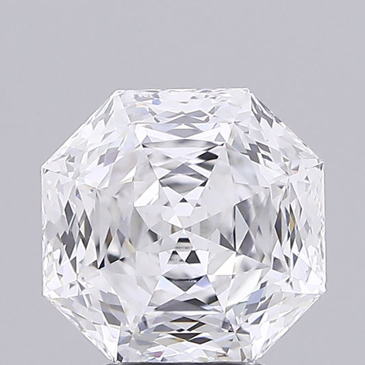 3.55ct Octagonal Lab Grown Diamond, D VVS2, IGI Certified