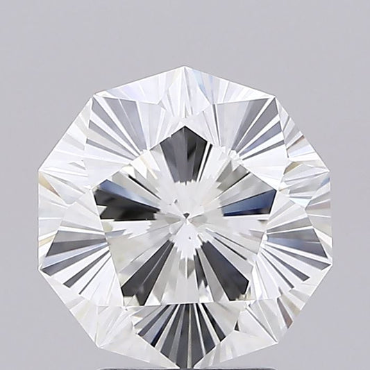 3.04ct Decagon Lab Grown Diamond, G VVS1, IGI Certified